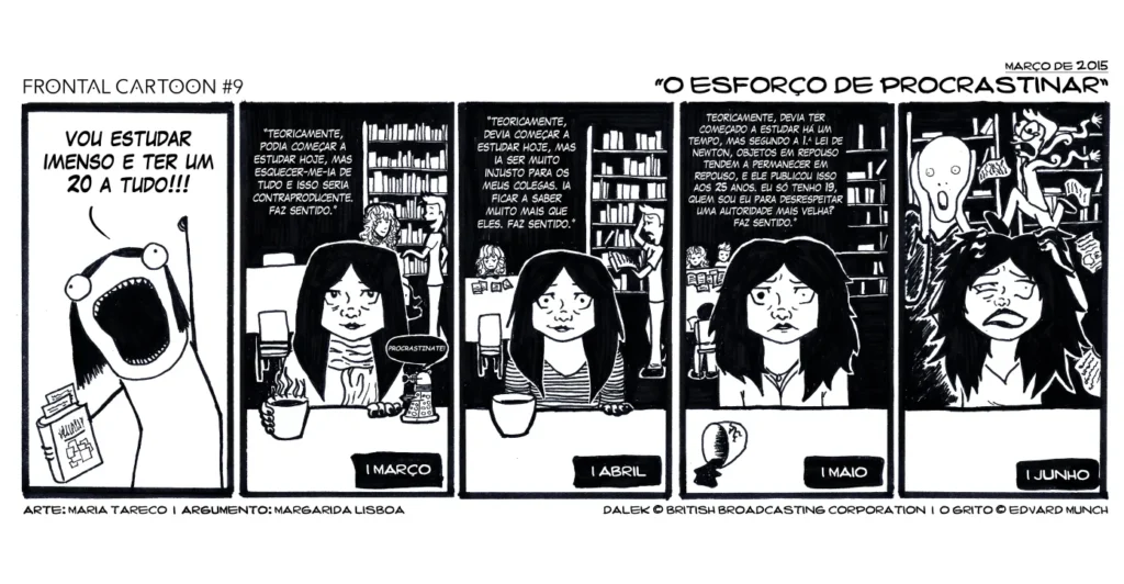 procrastinar 
cartoon